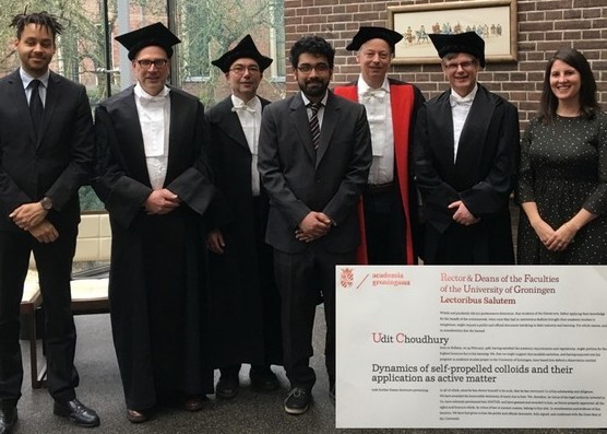 Udit Choudhury has his PhD defence in Groningen