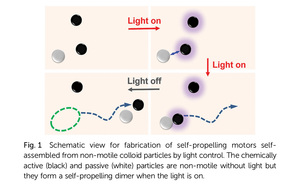 Chemical micromotors self-assemble and self-propel by spontaneous symmetry breaking
