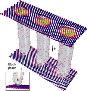{Real-space imaging of confined magnetic skyrmion tubes}