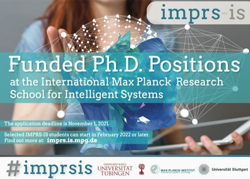 Funded Ph.D. Positions at the International Max Planck Research School for Intelligent Systems